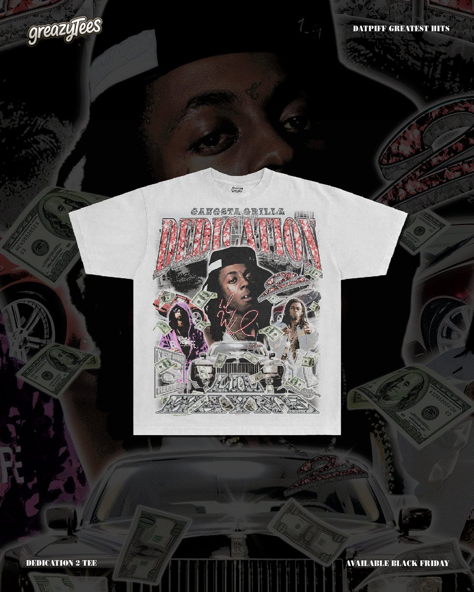 GreazyTees's tweet image. DEDICATION 2 - WAYNE 2️⃣

you think we could do a dat piff drop &amp;amp; leave off the 🐐? wayne had so many tapes to choose from that making the decision was actually the hardest part. 2006 really was peak wayne, the self proclaimed but ever so true best rapper alive.

Drop 11 arrives