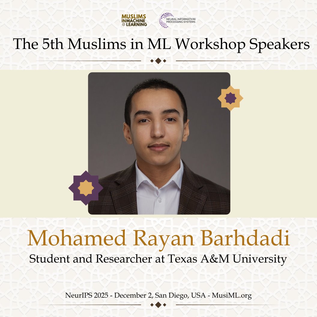 Muslims in ML Workshop tweet media