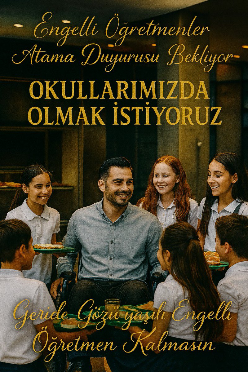 Engelli öğretmenler öğrencilerine kavuşmak istiyor.
<a href="/RTErdogan/">Recep Tayyip Erdoğan</a> <a href="/dbdevletbahceli/">Devlet Bahçeli</a> <a href="/kasapoglu/">Dr. Mehmet Kasapoğlu</a> <a href="/MHP_Bilgi/">MHP</a> <a href="/aylinyaman_/">Dr. Aylin Yaman</a> <a href="/fevzizirhlioglu/">Fevzi Zırhlıoğlu</a> <a href="/erkanakcay45/">Erkan Akçay</a> <a href="/filizkilicresmi/">Prof. Dr. Filiz Kılıç</a>  <a href="/_cevdetyilmaz/">Cevdet Yılmaz</a> <a href="/memetsimsek/">Mehmet Simsek</a> <a href="/Yusuf__Tekin/">Yusuf Tekin</a> <a href="/oktay_saral/">Oktay SARAL</a> 
#EngelliÖğretmeneEngelsizDuyuru