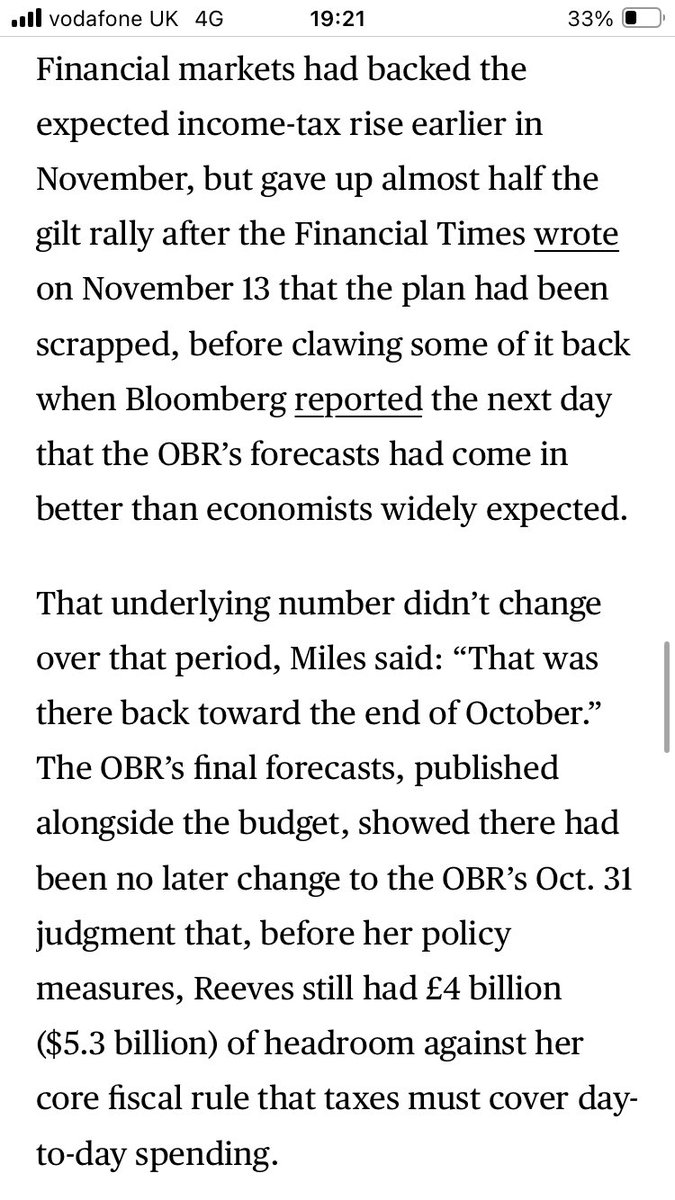 PhilAldrick's tweet photo. Here’s our report on the odd timeline around the manifesto breaking income tax rise plans. Basically there was no improvement in the forecast to explain the decision to scrap the plan, because Reeves already had a better forecast than anybody expected 

https://t.co/U4ZzsK4rRi https://t.co/KTTxv955zu