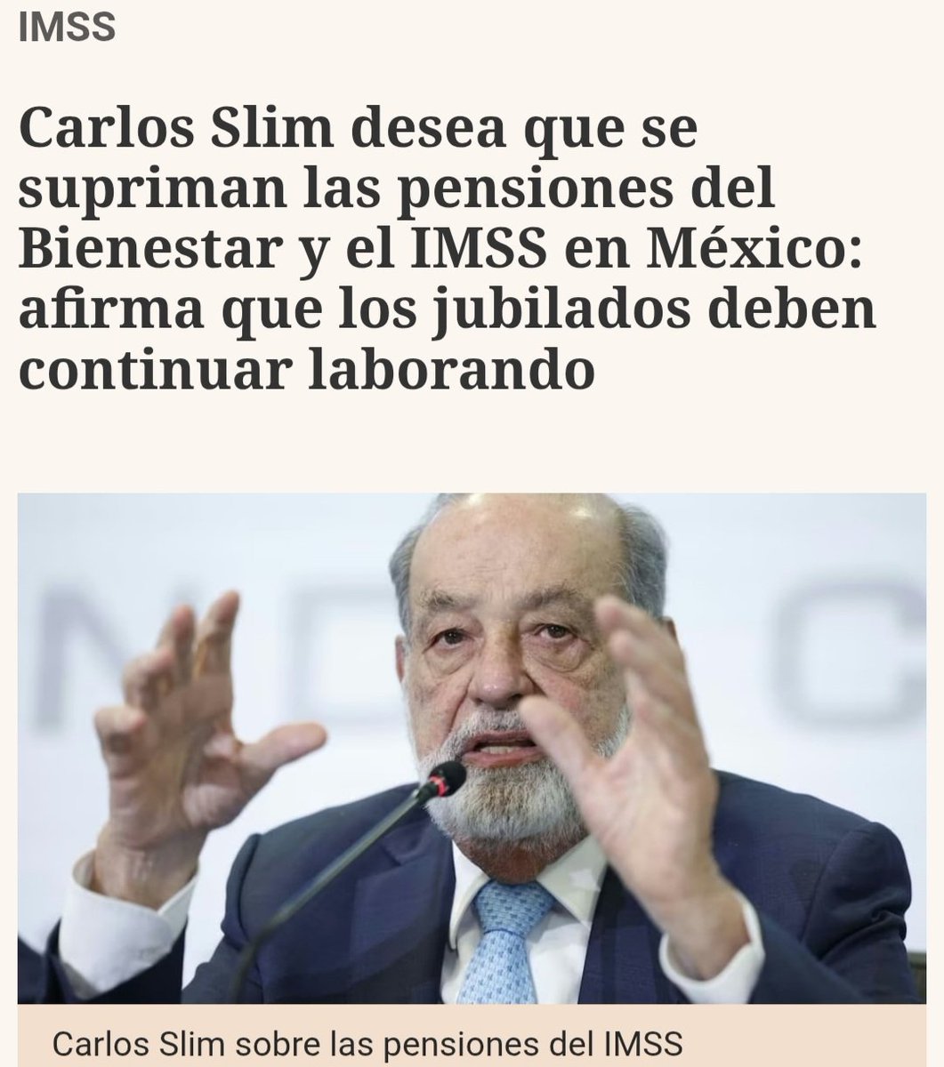 YoPorLas40Horas's tweet photo. Empresarios MEXICANOS desean quitar las pensiones y que nadie se pueda jubilar, que en México se trabaje hasta morir.
🚨🚨RT si estas de acuerdo que el gobierno obligue a empresarios a dar mejores salarios y reducir la jornada laboral a 40 horas y pasar mas tiempo con la familia. https://t.co/BWMrPzgrQU
