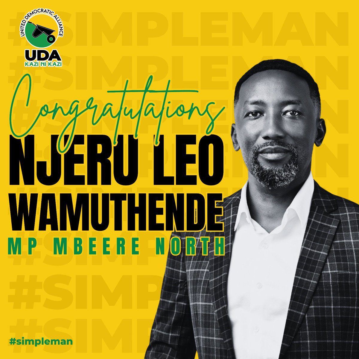 Hapa ni kazi tu! Wananchi wa Mbeere North wamefanya uamuzi wa busara. Leo wa Muthende ndio kiongozi wa busara. Kiongozi wa maendeleo! Let's join hands and congratulate mheshimiwa! Hongera Wamuthende #CongratulationsLEO 👏🏽 👏🏽 👏🏽