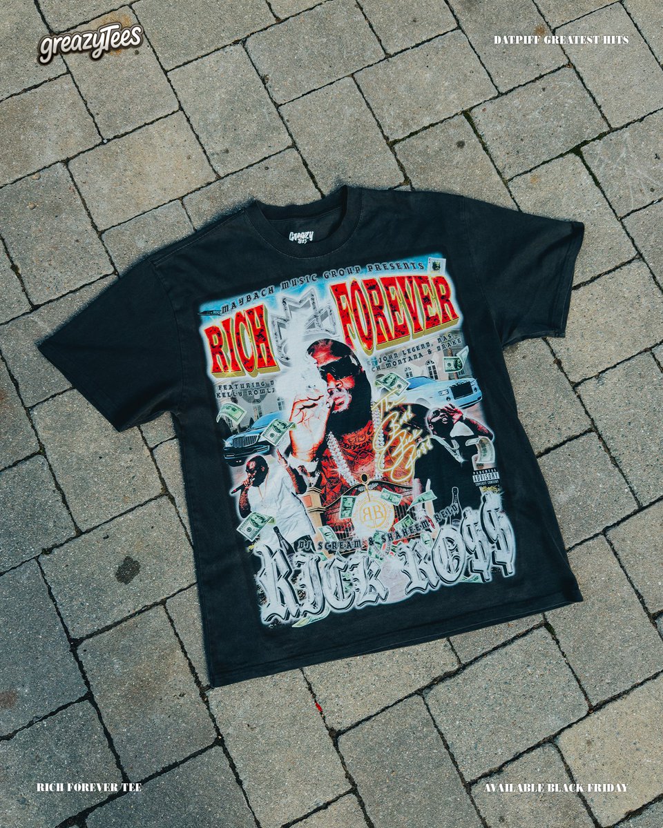 GreazyTees's tweet image. RICH FOREVER - RICK ROSS 💸

what an unbelievable mixtape. rozay went crazy on this from front to back, holy ghost might be my favourite ross song fr. imagine throwing stay schemin’ out for free man, crazy.

datpiff greatest hits arrives as part of drop 11, available black friday