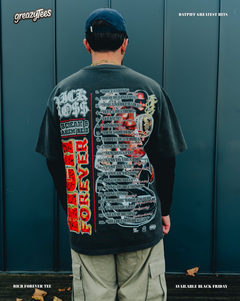 GreazyTees's tweet image. RICH FOREVER - RICK ROSS 💸

what an unbelievable mixtape. rozay went crazy on this from front to back, holy ghost might be my favourite ross song fr. imagine throwing stay schemin’ out for free man, crazy.

datpiff greatest hits arrives as part of drop 11, available black friday