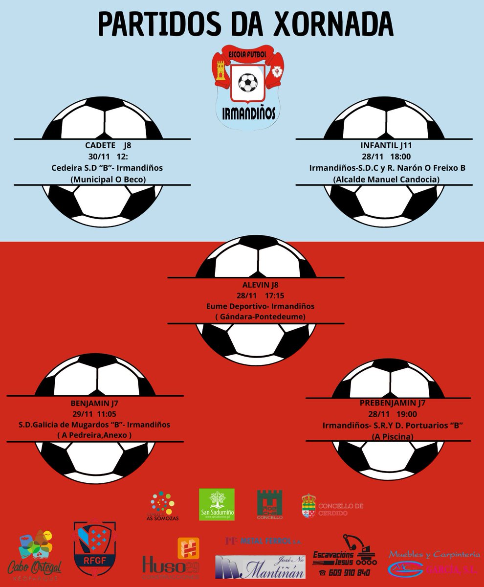 Partidos da fin de semana!