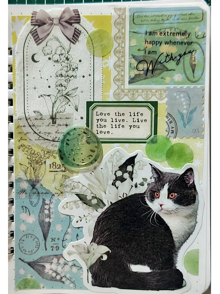 「猫と鈴蘭と」

百合も少しだけ添えてコラージュ
目の色を変えたらうちの猫と瓜二つになりそう
#コラージュ
#コラージュノート