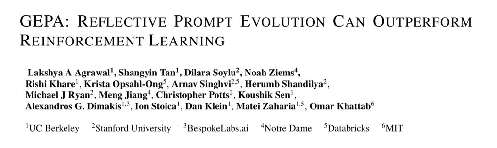 GEPA paper title