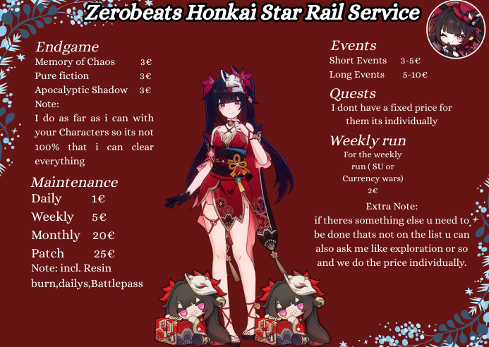 Zerobeats Genshin/HSR/WuWa pilot | proofs pinned tweet media