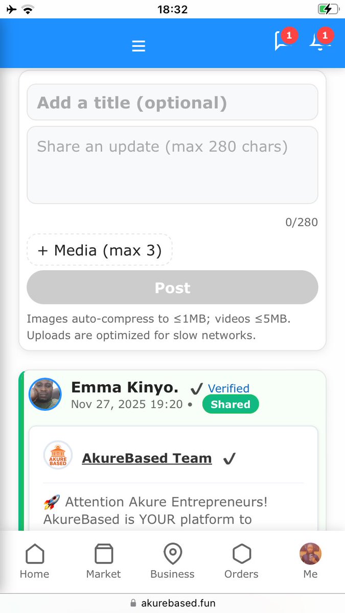 slimcrony's tweet image. About to reach that 100 users hallmark. Website mobile-view. #AkureBusiness #AkureBased #SupportAkureBrands #ShopAkure #GrowWithAkureBased