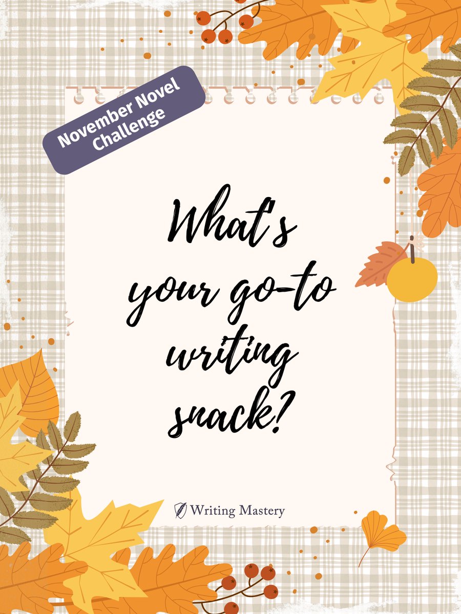 Let’s talk fuel... every great story runs on caffeine, snacks, or pure chaos. 😜

☕ What’s your go-to writing snack or drink this month?

#NovelNovember #NovemberChallenge #WritingCommunity #WritersLife