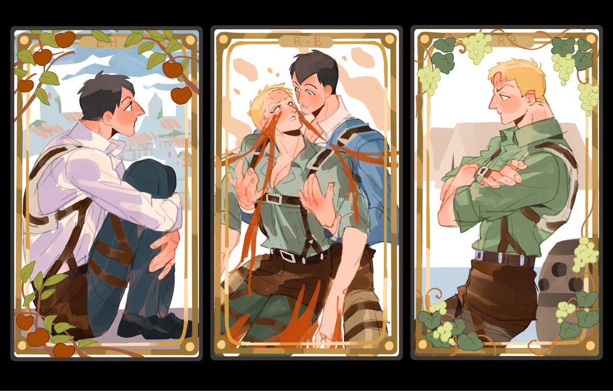 kiwie_marineP's tweet image. Together, they’ll never surrender! 🔥
And finally, my third triptych standee: Reibert is here!