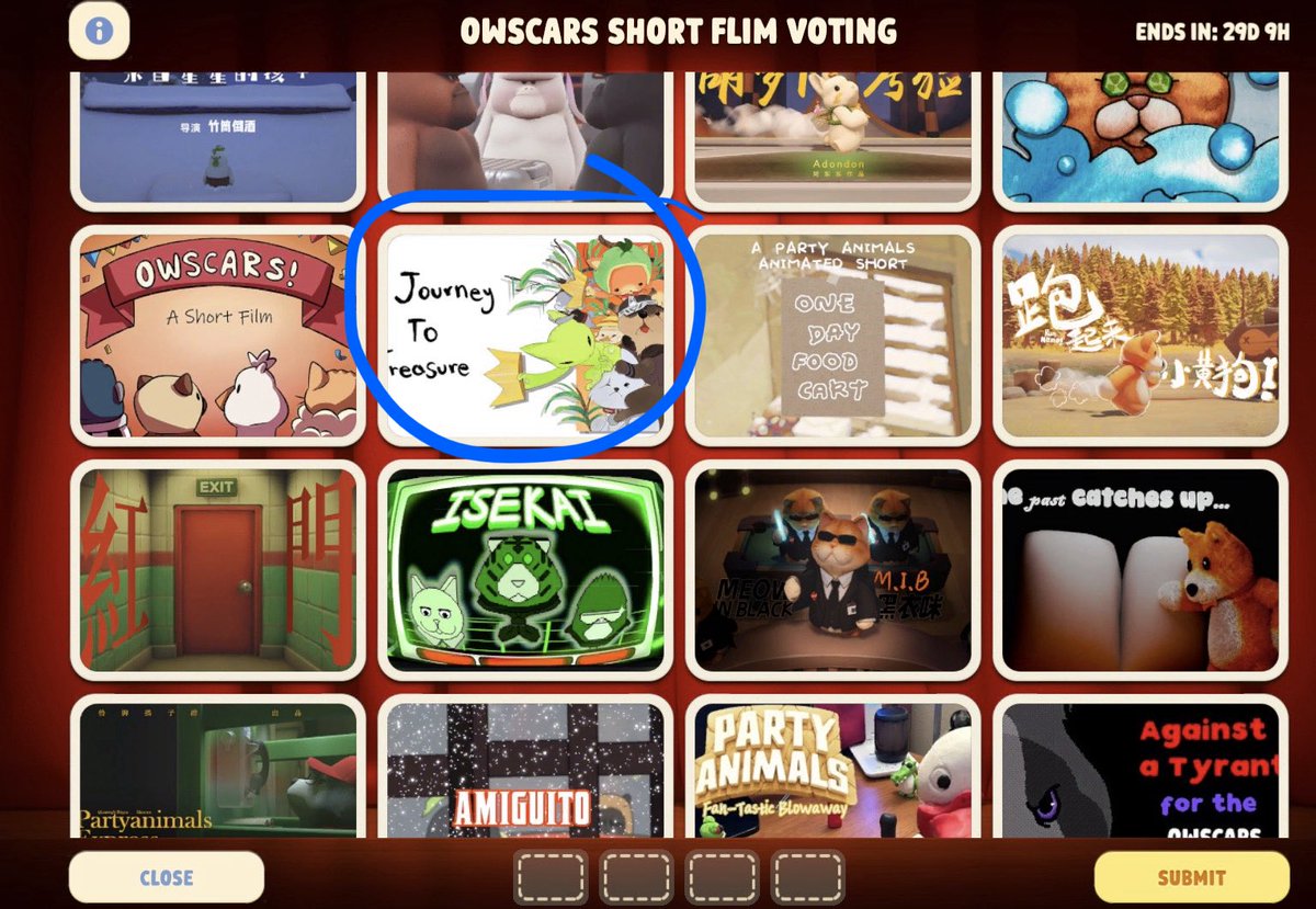 Ya pueden votar por el corto de <a href="/YunoDesa/">desayunoxdd 🥞🥞(close commissions 🎉🎉🎉 )</a> en Party Animals!!

OM