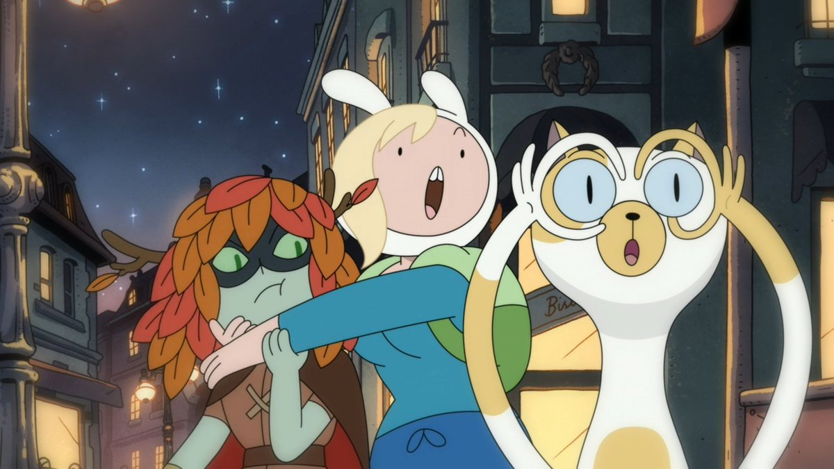 Who1sSteph's tweet image. I love ittttttt the fin&apos;s finally &quot;meet&quot; I  would liked to see more of the huntress with the orange leaves she looks very cute like that