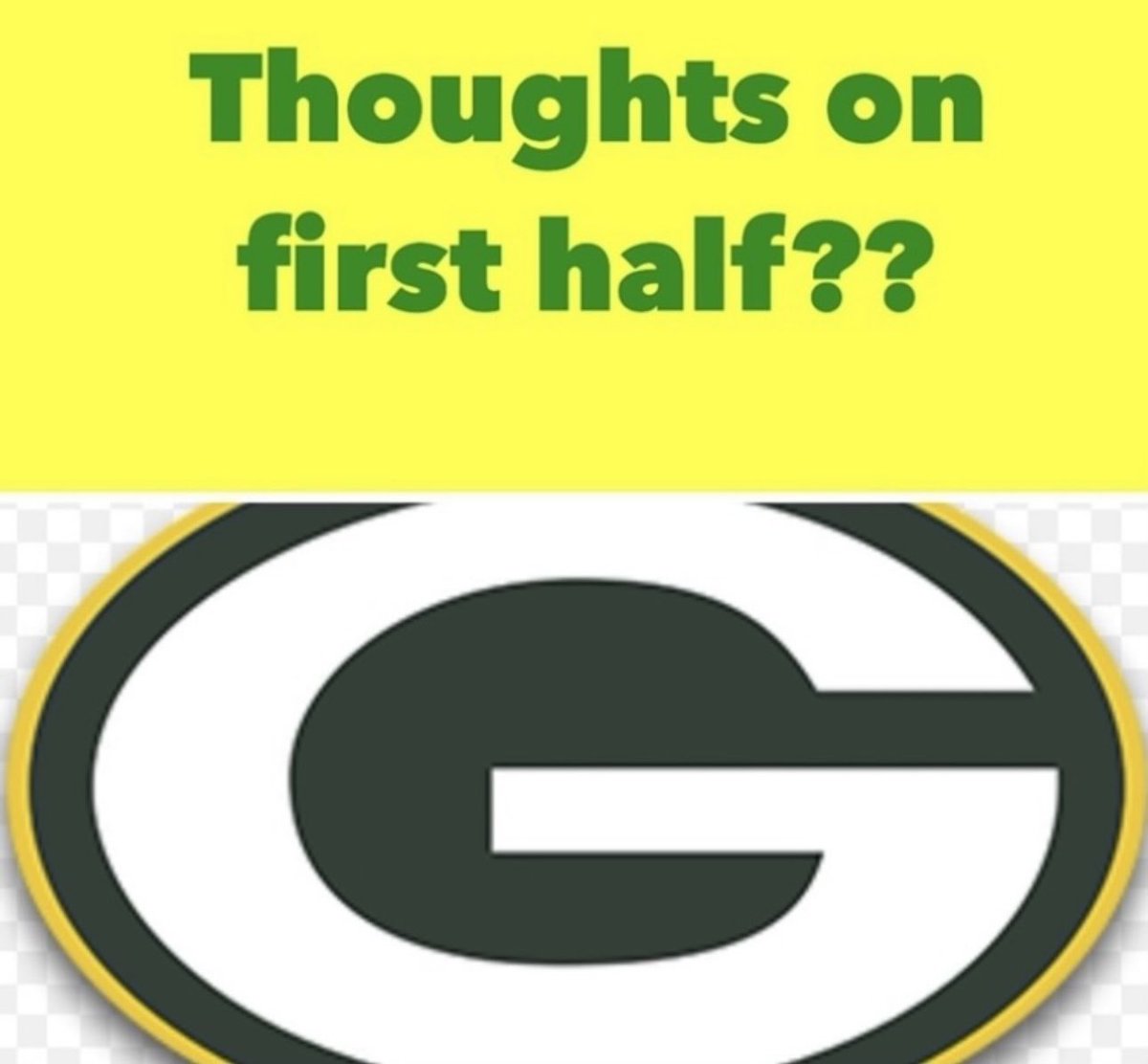 Packers: 10
Lions: 14
Refs: 7

Good game so far by all!😬😬😬