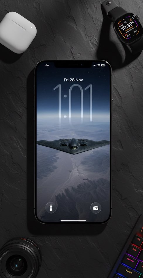 LumeScape_'s tweet image. Above the clouds ☁️ 
#iOS26 #Wallpapers