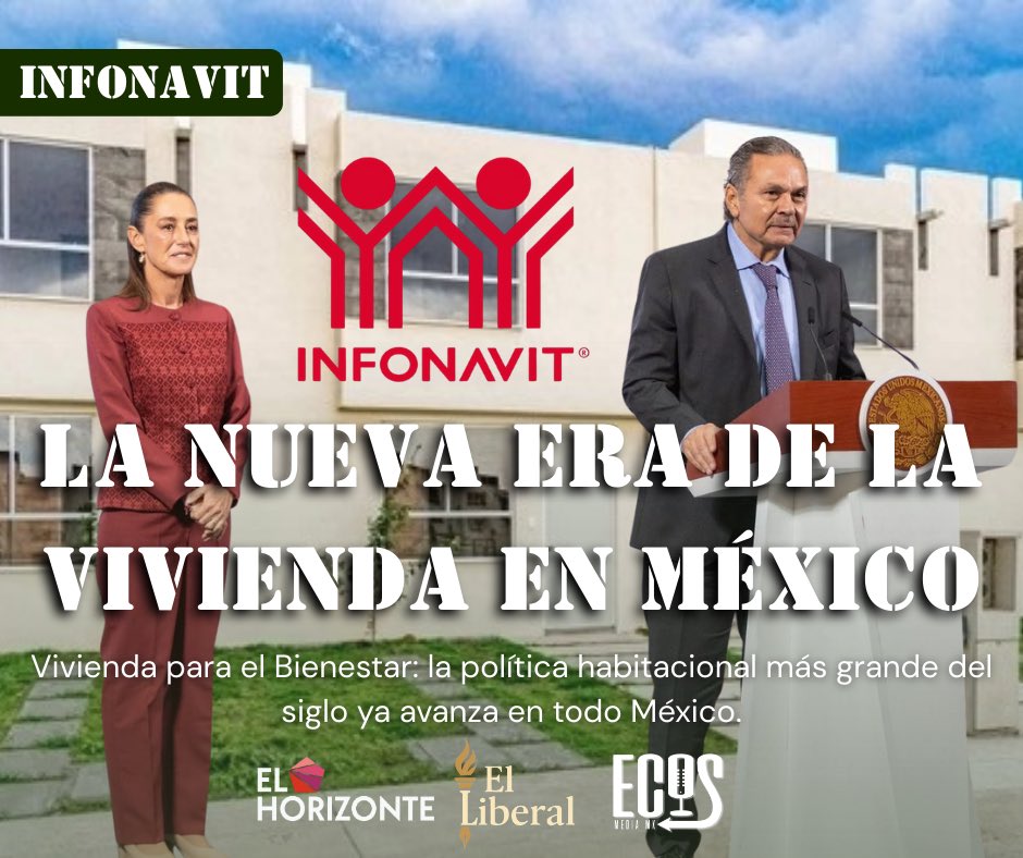 ¡EXTRA EXTRA! LA NUEVA ERA DE LA VIVIENDA EN MÉXICO🏡 <a href="/Infonavit/">Infonavit</a>

Vivienda para el Bienestar: la política habitacional más grande del siglo ya avanza en todo México.
Hoy existen 163 desarrollos activos: 106 ya arrancados y 58 en fase de entrega.

#Vivienda #OctavioRomeroOropeza