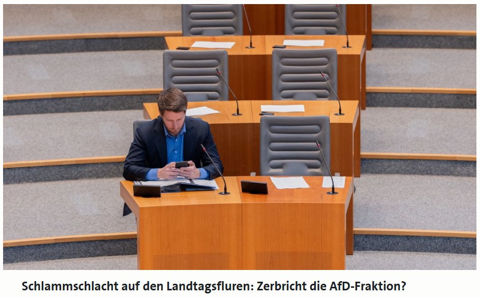 m_t_mask's tweet image. Was geht eigentlich gerade bei der AfD in NRW? 
Scheint ja ziemlich nebulös dort zuzugehen.

Ein Insider erzählt mir, dass Hotelzimmer für Gießen ziemlich selektiv vergeben werden - nur liebsamen Parteimitgliedern aus dem Lager von Vincentz wurde angeboten, dass die Kosten…