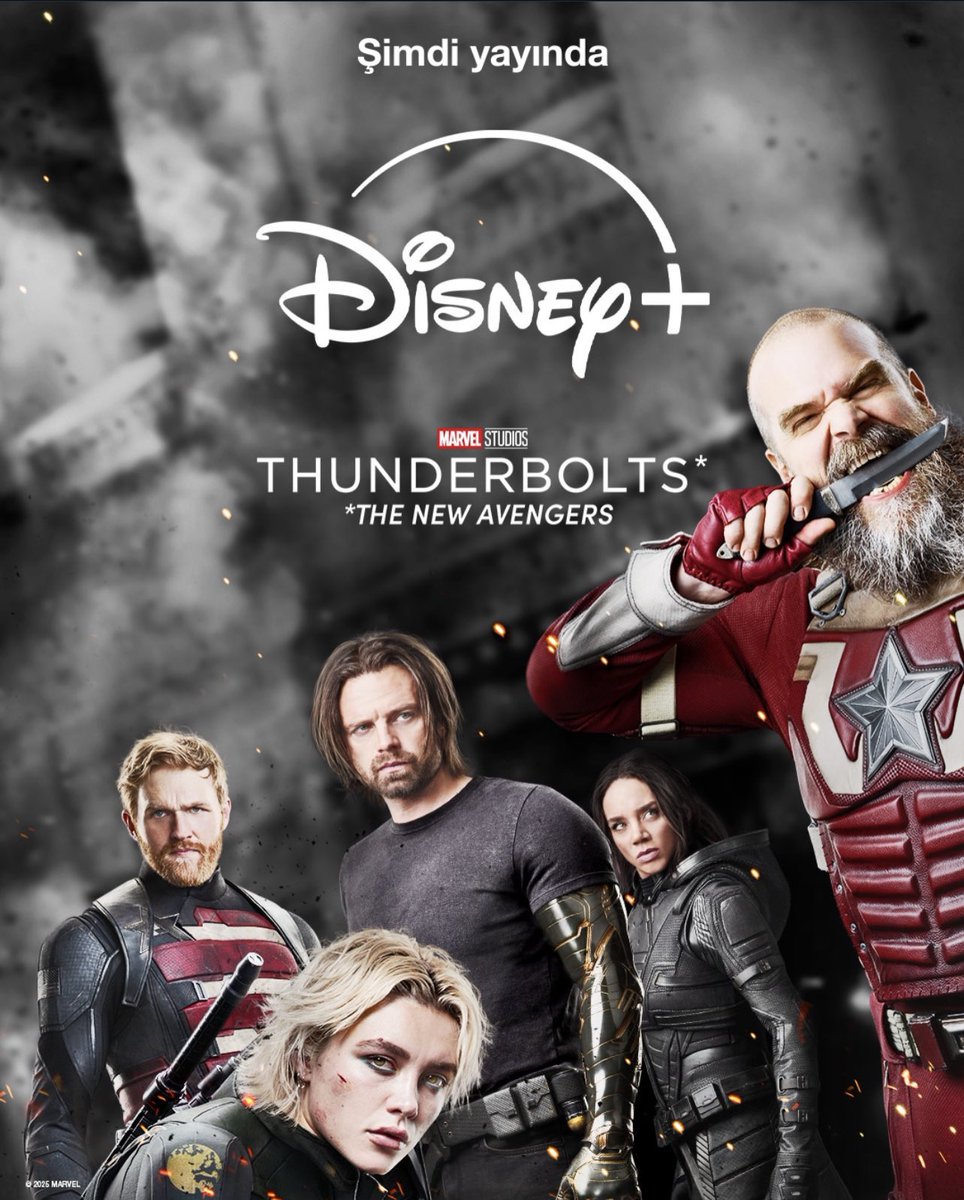 #Thunderbolts* (aka The New Avengers) Disney+’ta yayında.