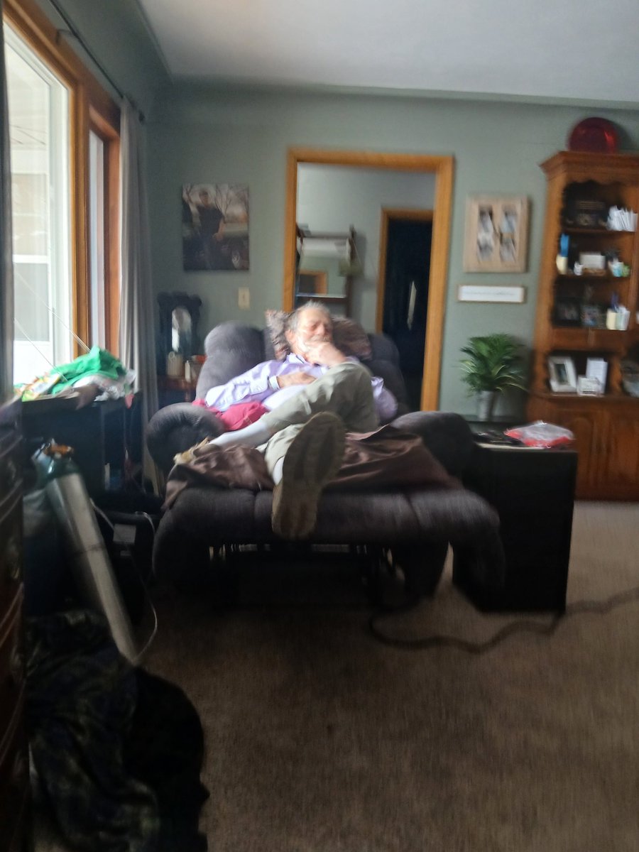 DisrespectedThe's tweet image. We got the old man home just in time for Thanksgiving dinner. Happy Thanksgiving everyone.