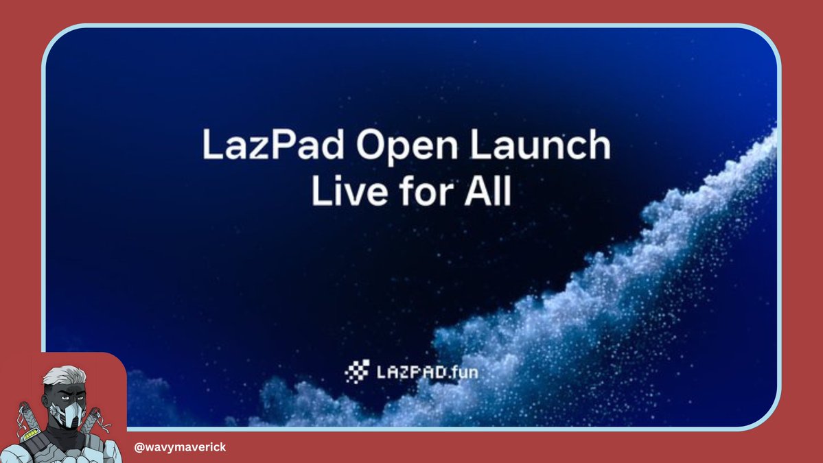 wavymaverick's tweet image. 🚨Big News:

Open Launch on @Lazpadfun is live!

You can now create, trade, and co-build AI agents that come with their own meme tokens, liquidity mechanics, and bonding curve pricing built in.

Here’s everything you need to know to launch your own

(Thread) 🧵👇