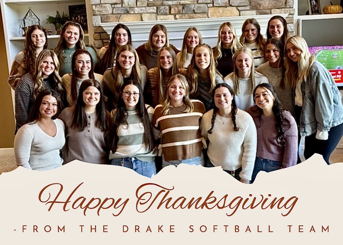 Happy Thanksgiving from the Bulldog Softball Family 💙🐶