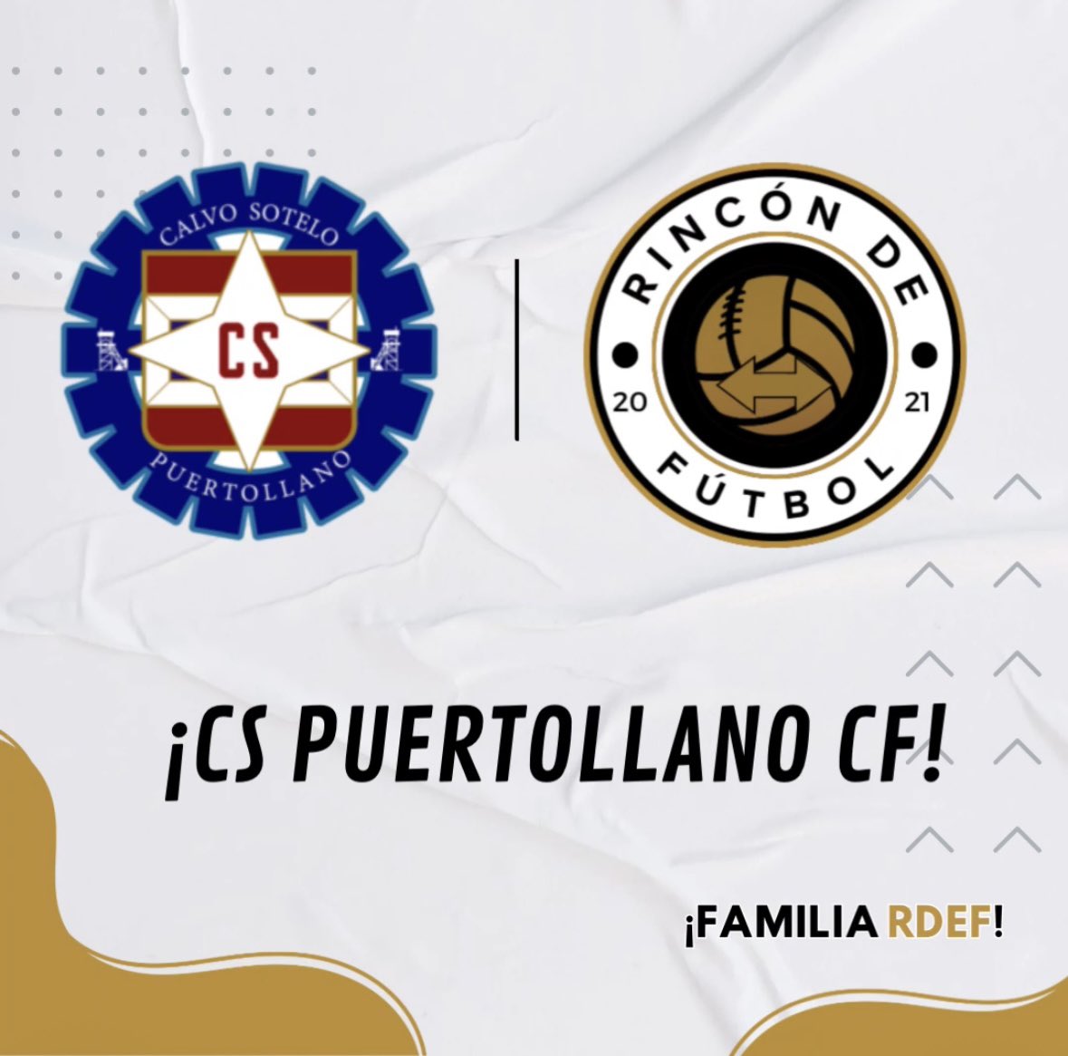 Y damos la bienvenida al…

¡ Calvo Sotelo Puertollano Club de Fútbol ! 🔵

⬆️⬆️⬆️⬆️⬆️⬆️⬆️⬆️⬆️⬆️⬆️