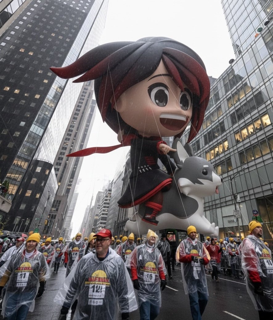 El desfile de Acción de gracias de Macy's en un universo paralelo ❤️

#RWBY #Thanksgiving2025 #MacysParade2025