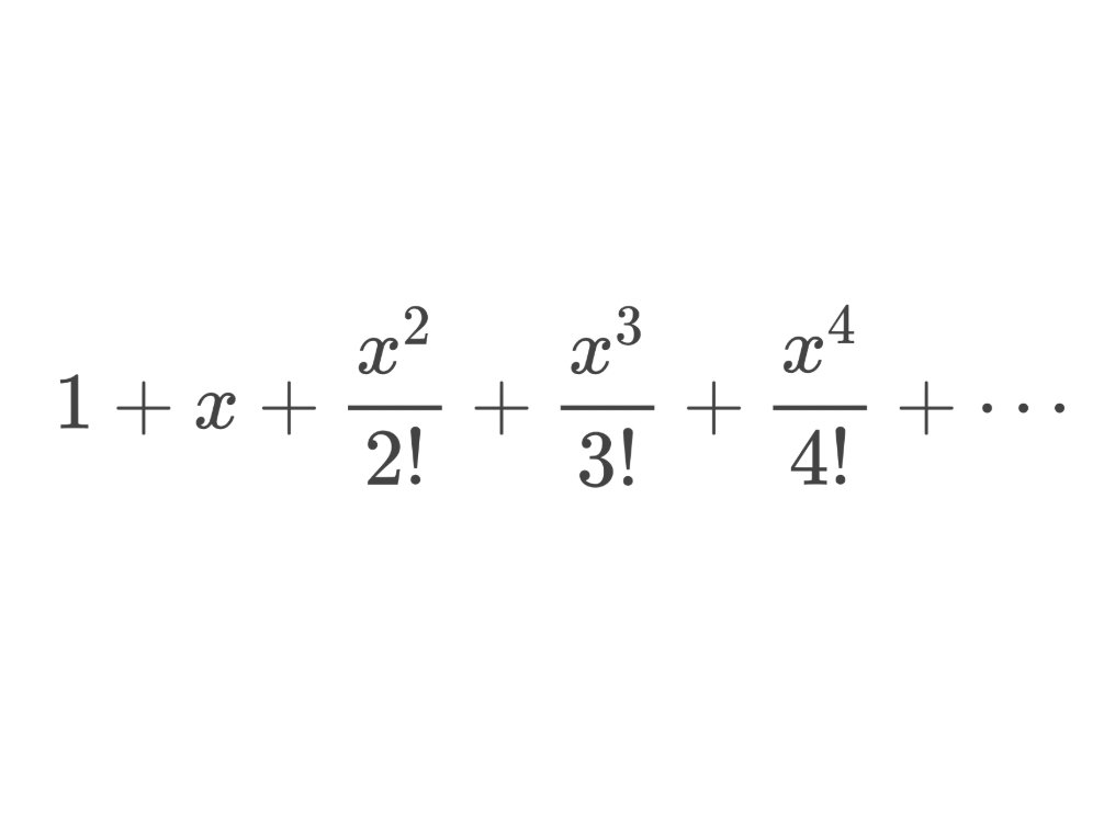 MathMatize's tweet image. e^x