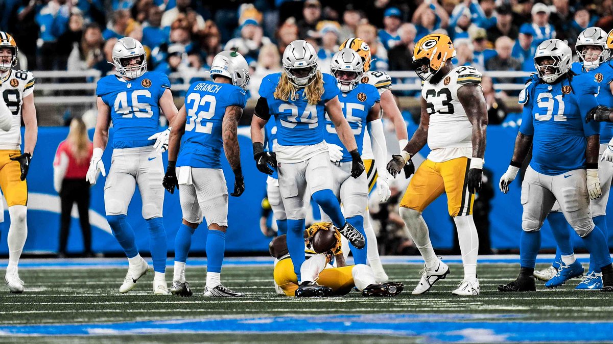 Lions's tweet photo. First-half 📸

#GBvsDET | #OnePride https://t.co/W2cPPm7cvB