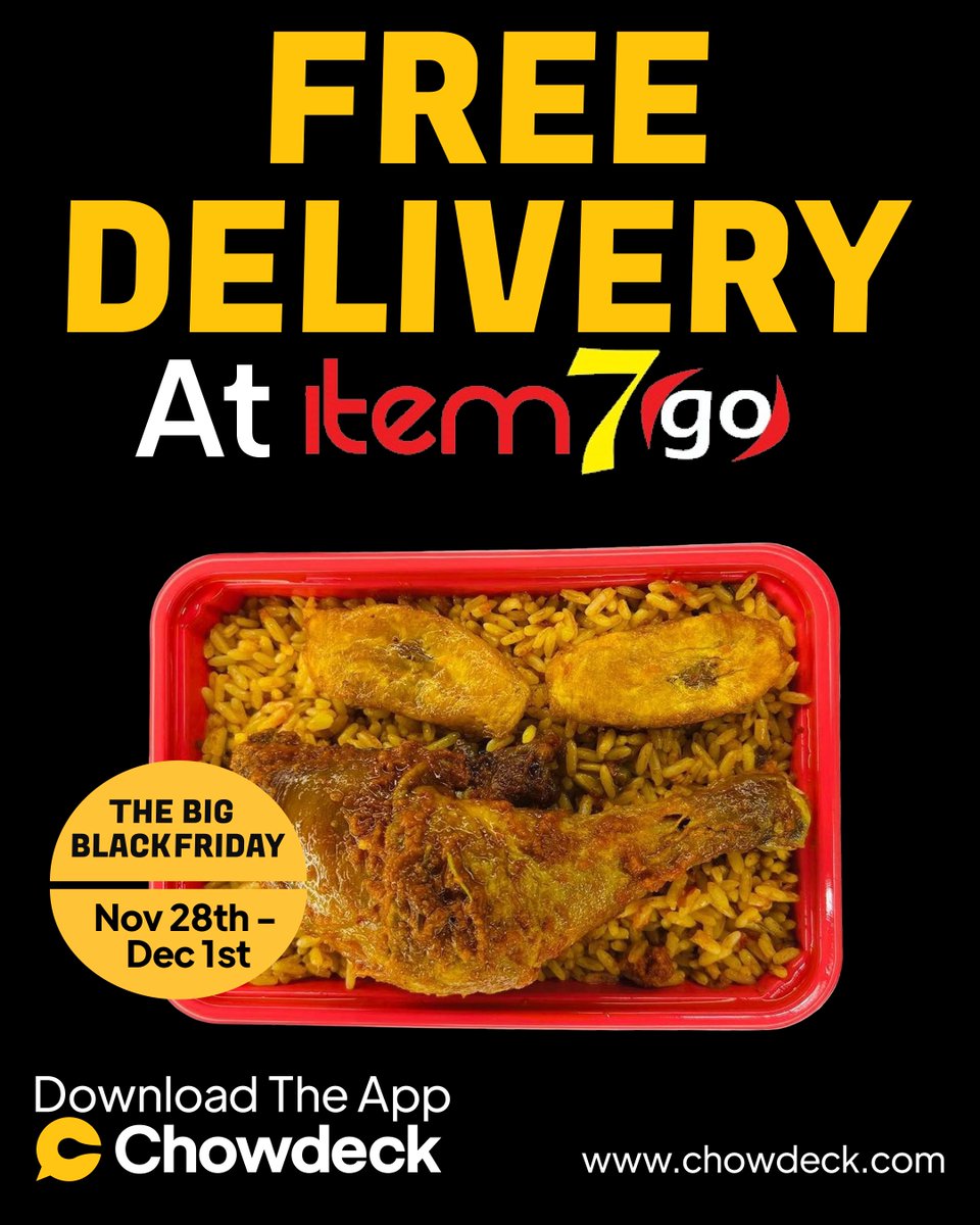 chowdeck's tweet image. 