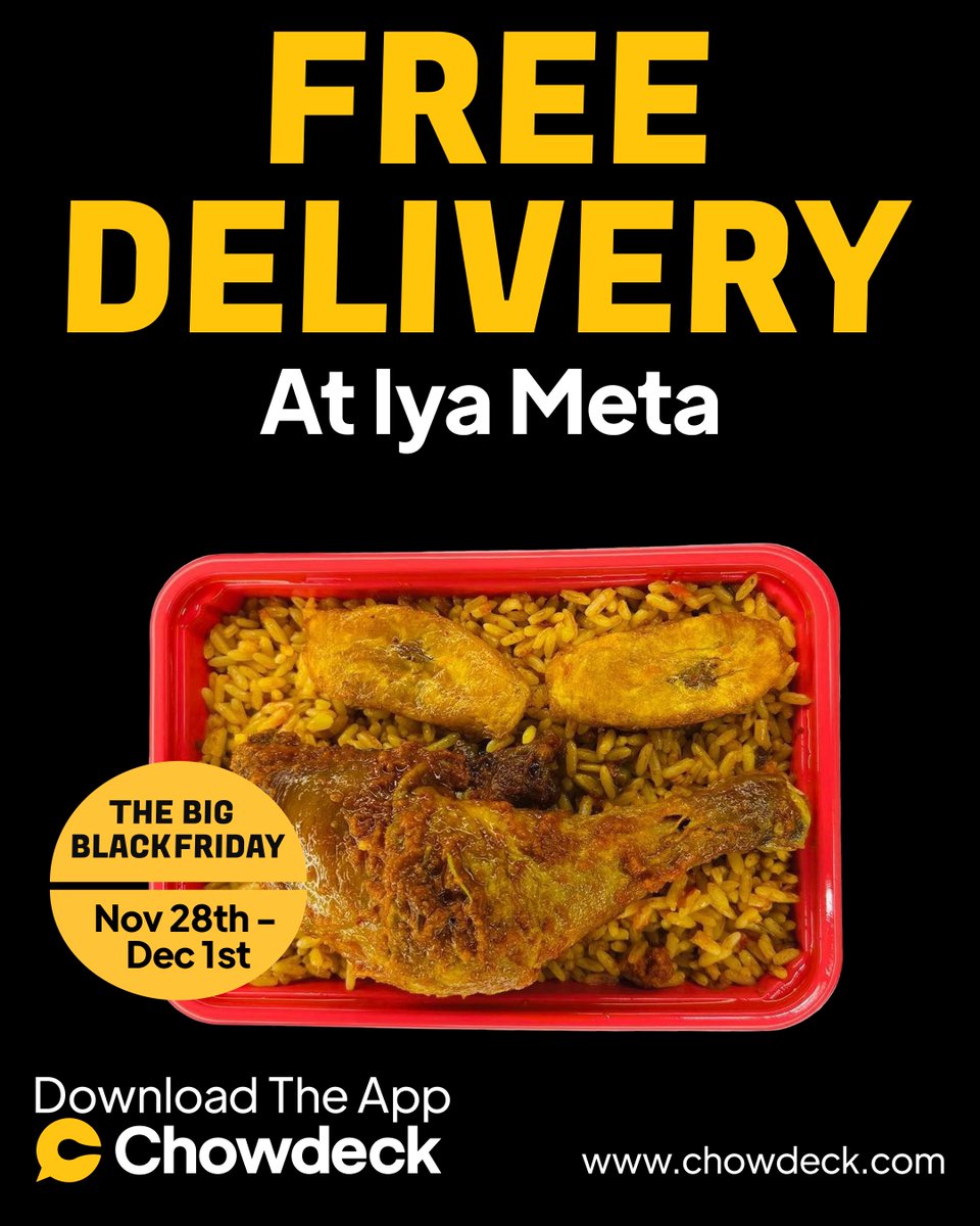 chowdeck's tweet image. 