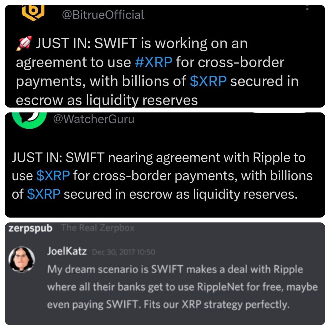 🚨RUMORS: SWIFT HAS AGREED TO USE #XRP FOR CROSS-BORDER PAYMENTS WILL  BILLIONS OF DOLLARS! ON DECEMBER 5TH, REAL TOKEN — THE BIGGEST PROJECT ON  THE XRPL — WILL OFFICIALLY BE LISTED ON