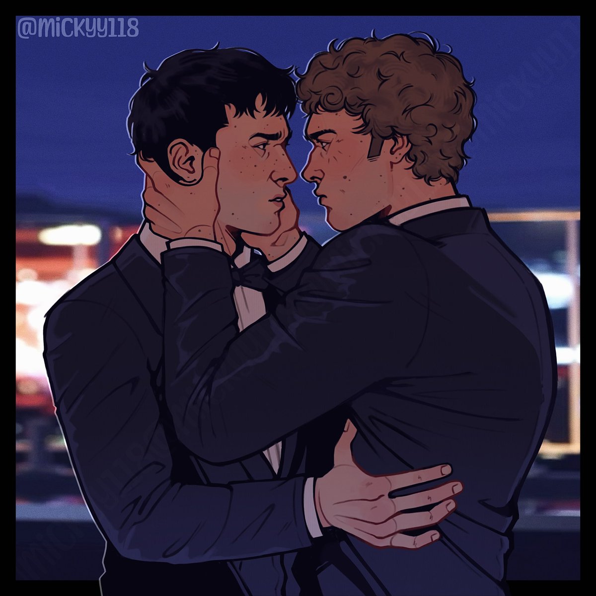 Mickyy118's tweet photo. It’s risky business being with you~
#heatedrivalry #hollanov #fanart https://t.co/PQh2LkIHQ6