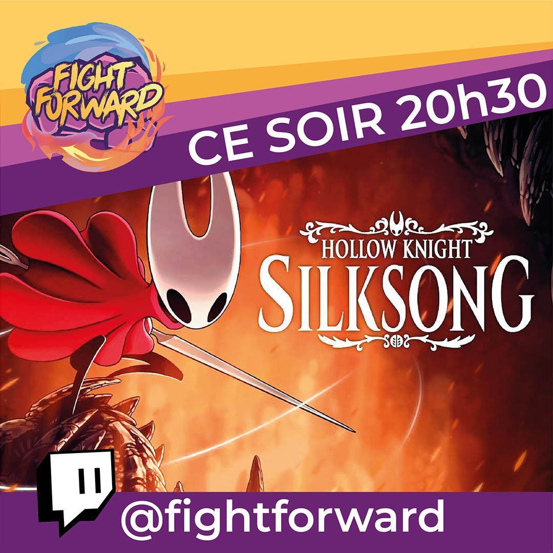 On se retrouve dans quelques instants sur twitch.tv/fightforward pour soutenir <a href="/amelitha_JG/">amelitha.bsky.social #SF6 #2XKO #MHWilds</a> qui va se frotter à Silksong !