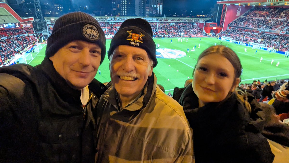 Europe again ole ole....grandad has joined us for his 3rd time watching us play Malmö...the first was in Munich in 79...not sure what the result was #nffc #COYR