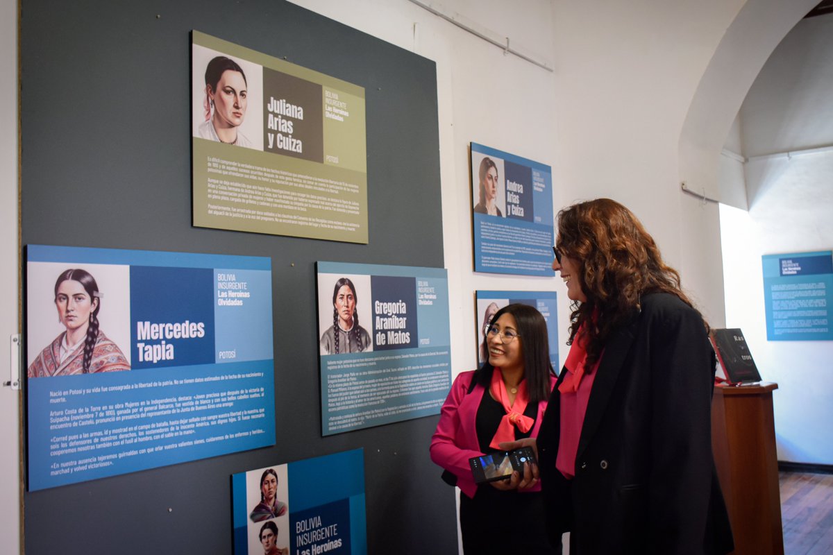#CNM | La Casa Nacional de Moneda, dependiente de la <a href="/CulturaFCBCB/">Fundación Cultural</a> y CAMEBOL, realizaron un encuentro dedicado al liderazgo femenino, con la apertura de la exposición temporal“Bolivia Insurgente: Las Heroínas Olvidadas” y la presentación del libro “Rastros &amp; Rostros”.