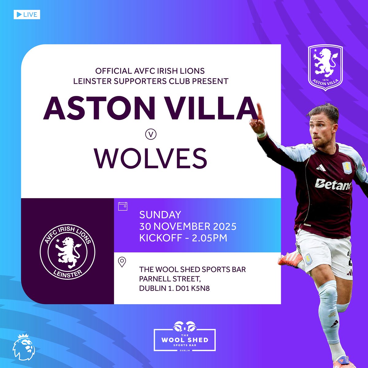 AVFC Irish Lions tweet media