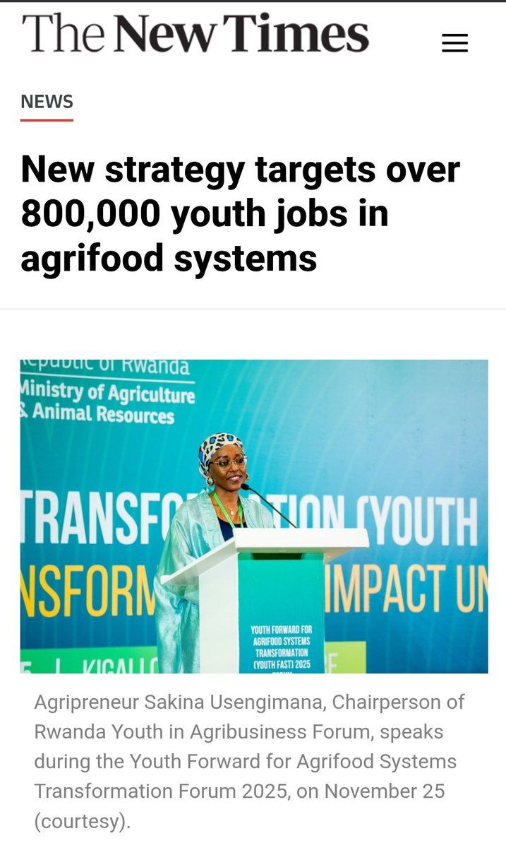 JentusJ's tweet photo. Youth forward For Agrifood systems transformation (youth Fast) 2025 Forum 🌱 

Rwanda Youth In Agribusiness Forum @FAO  @ryaf_agribiz
@HoReCo_Rw
@RTB_Rwanda @RafikiGatsinzi #YOUTHFAST2025 #PSTA5 https://t.co/4SG61QZKtS