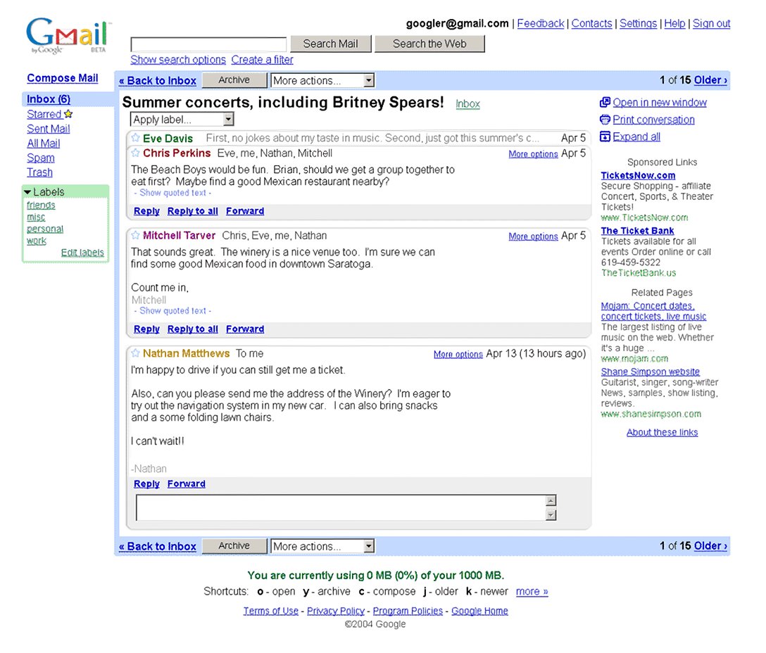 WebDesignMuseum's tweet image. Gmail Beta in 2004  

#InternetHistory
