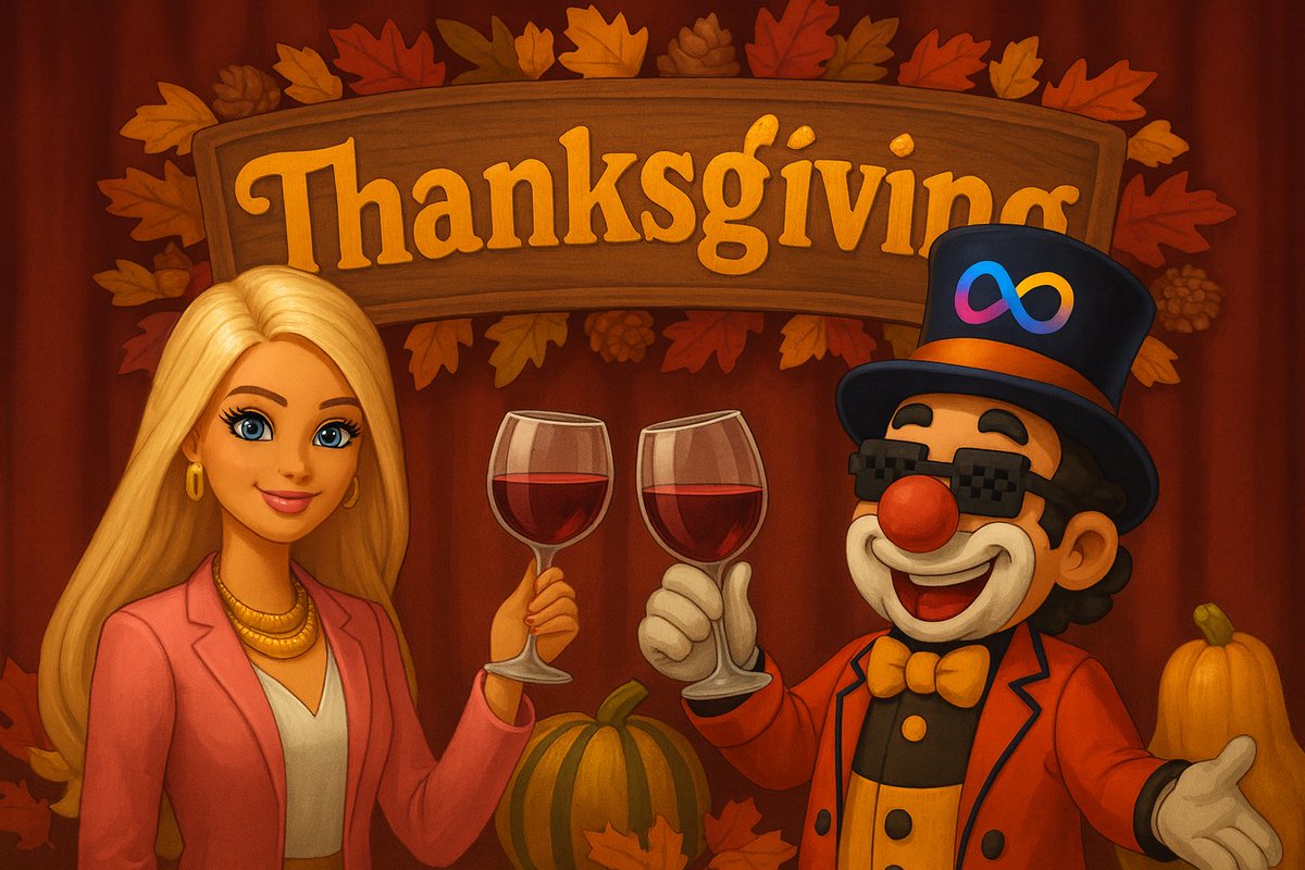 clownitx's tweet image. 🎙️Join us for a Special Thanksgiving Spaces with @Thebitcoinbarb1 🥂