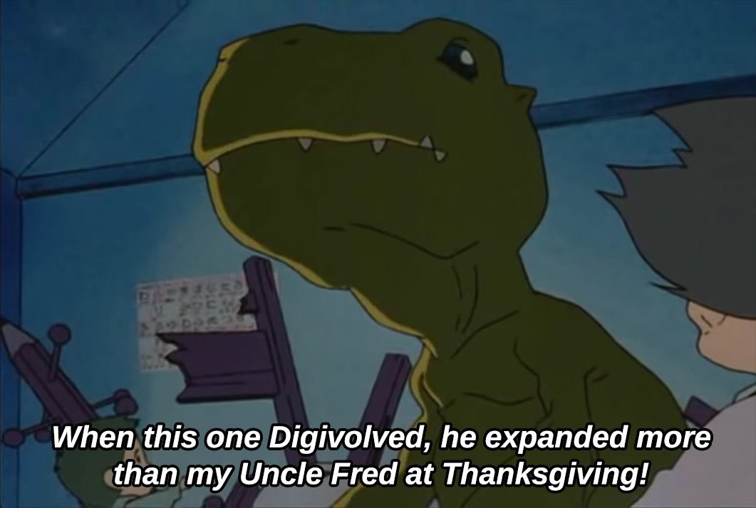 Happy Thanksgiving Digidestined! Time to digivolve like Uncle Fred 🔥

So thankful for all of you silly people in my phone 💚