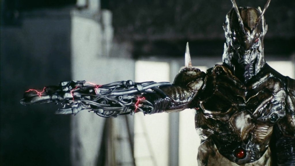 A guy who wakes up as a bug-powered cyborg hero and has to protect a kid from a bunch of creepy mutants. Vintage fights, cool suits, and Amemiya Keita’s artistic design touch. A classic ’90s tokusatsu.

Kamen Rider ZO, 1993