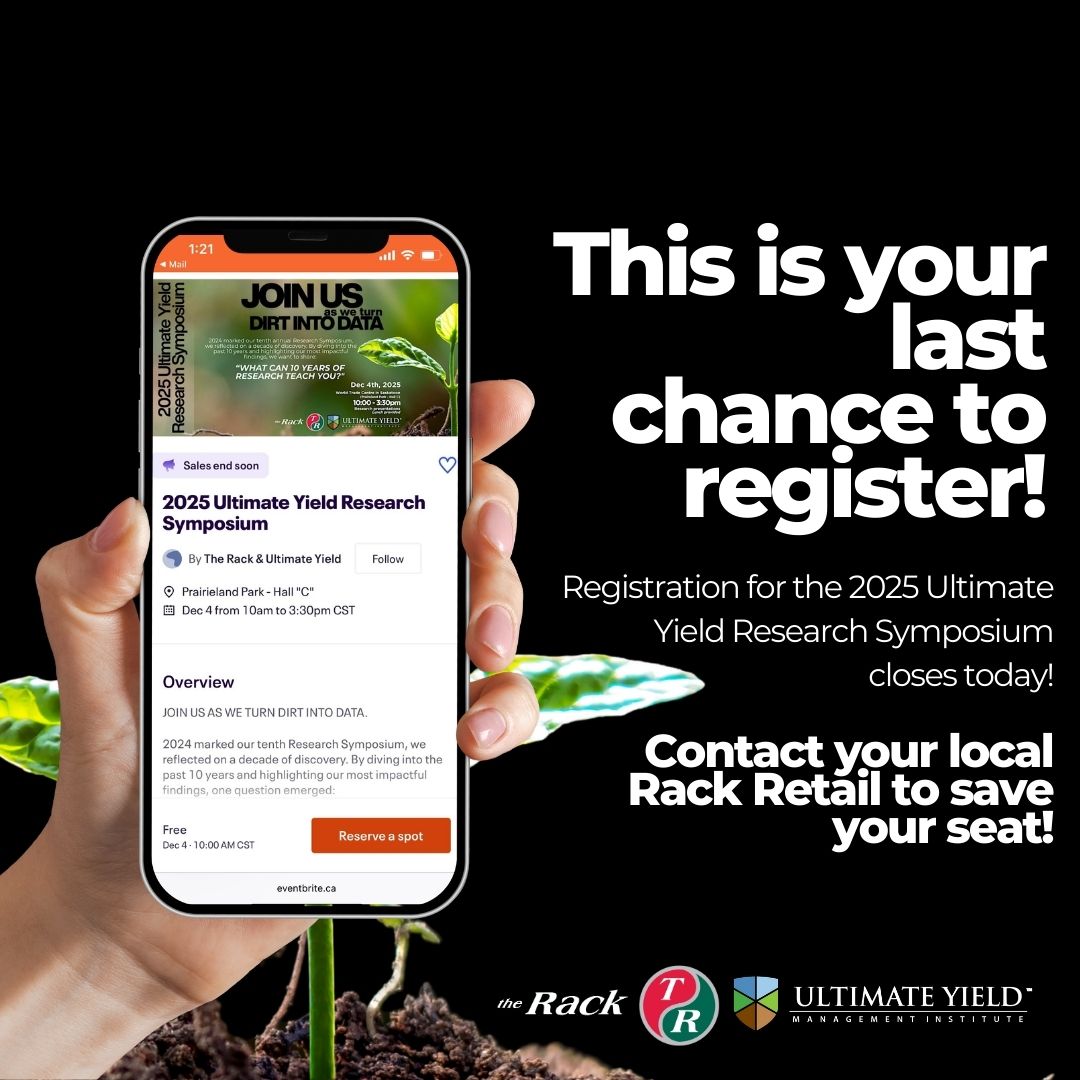 🌱Today’s your final chance to register for the 2025 Ultimate Yield Research Symposium!🌱
With more than a decade of turning dirt into data, our research team is uncovering “some big findings that answer a lot of questions in our industry today,” says Sr. Agronomist Troy LaForge.