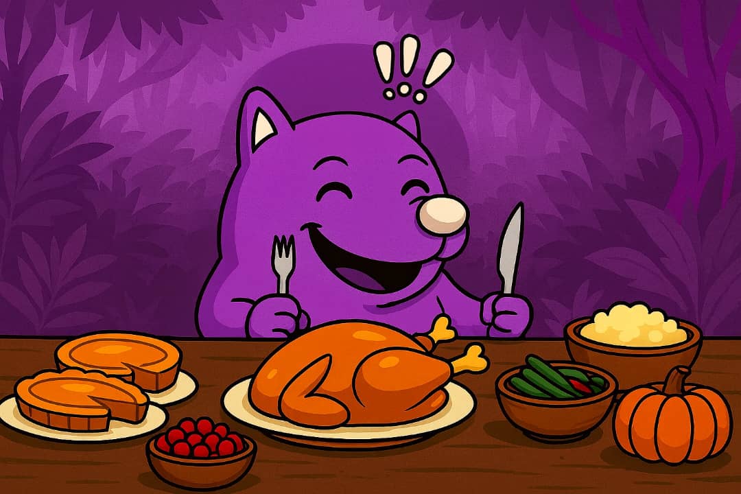 MonkonMonad's tweet photo. Happy Thanksgiving 🟪 https://t.co/EVcvbVV0YA