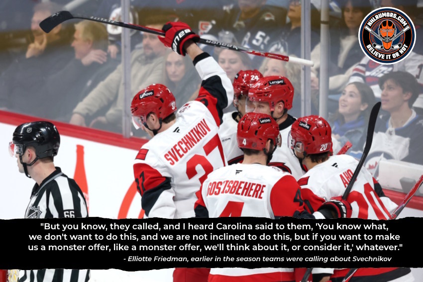 NHL Rumors: The Carolina Hurricanes and Andrei Svechnikov Speculation nhlrumors.com/nhl-rumors-the…