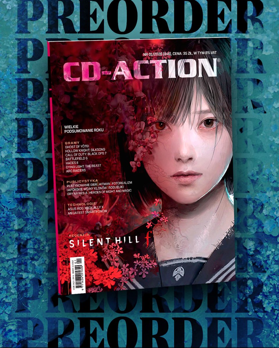 Witaj, Hinako. 🌺

Nowy numer kwartalnika nadchodzi! 

🛒PREORDER:
👉 sklep www: l.cdaction.pl/CDA0126
👉 Allegro: l.cdaction.pl/CDA0126_Allegro

🗓️ PREMIERA: 9 grudnia 2025

W nadchodzącym numerze znajdziecie:
- wielkie podsumowanie roku 2025 przygotowane przez członków i przyjaciół