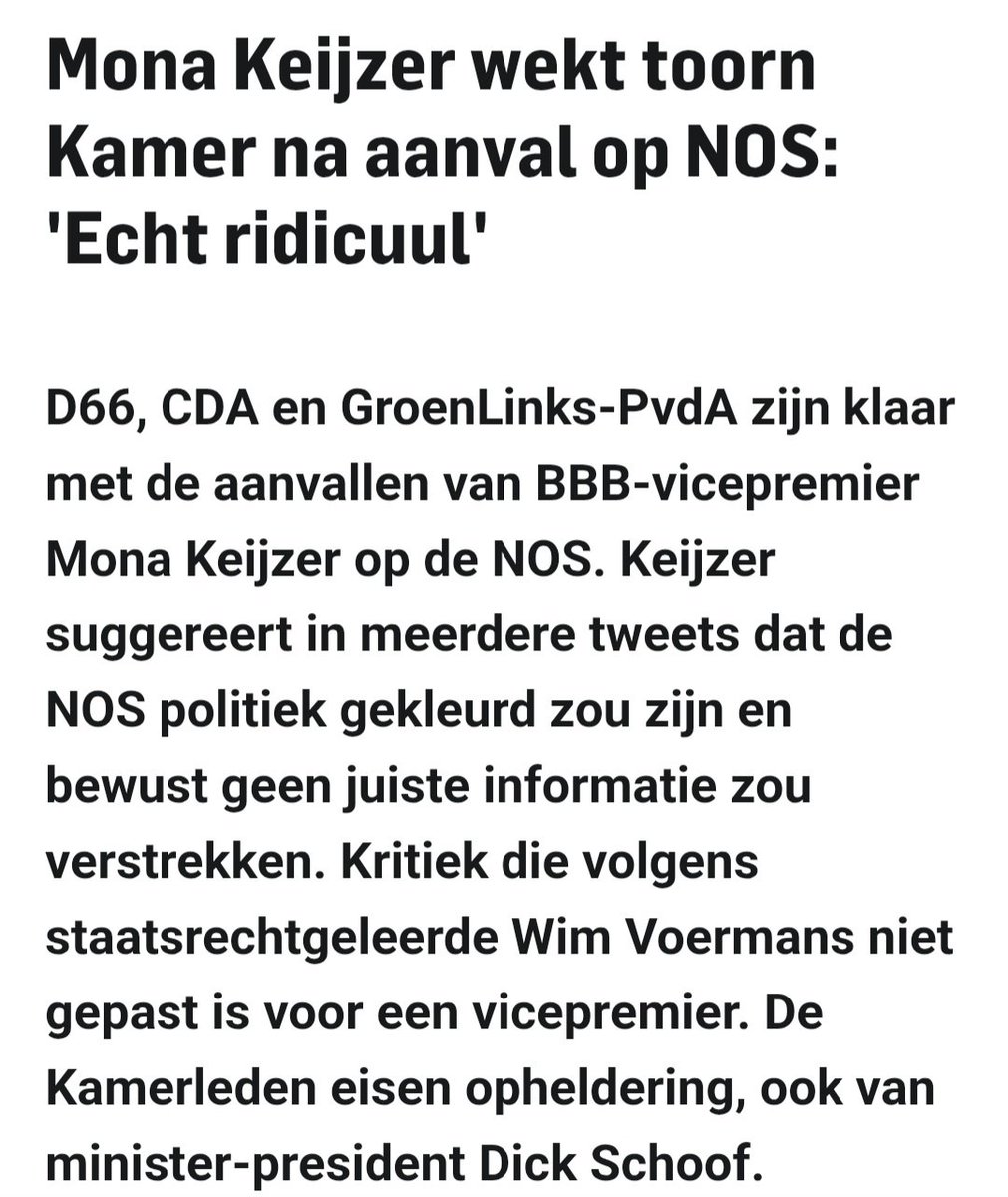 Mona zakt steeds verder in de stront.