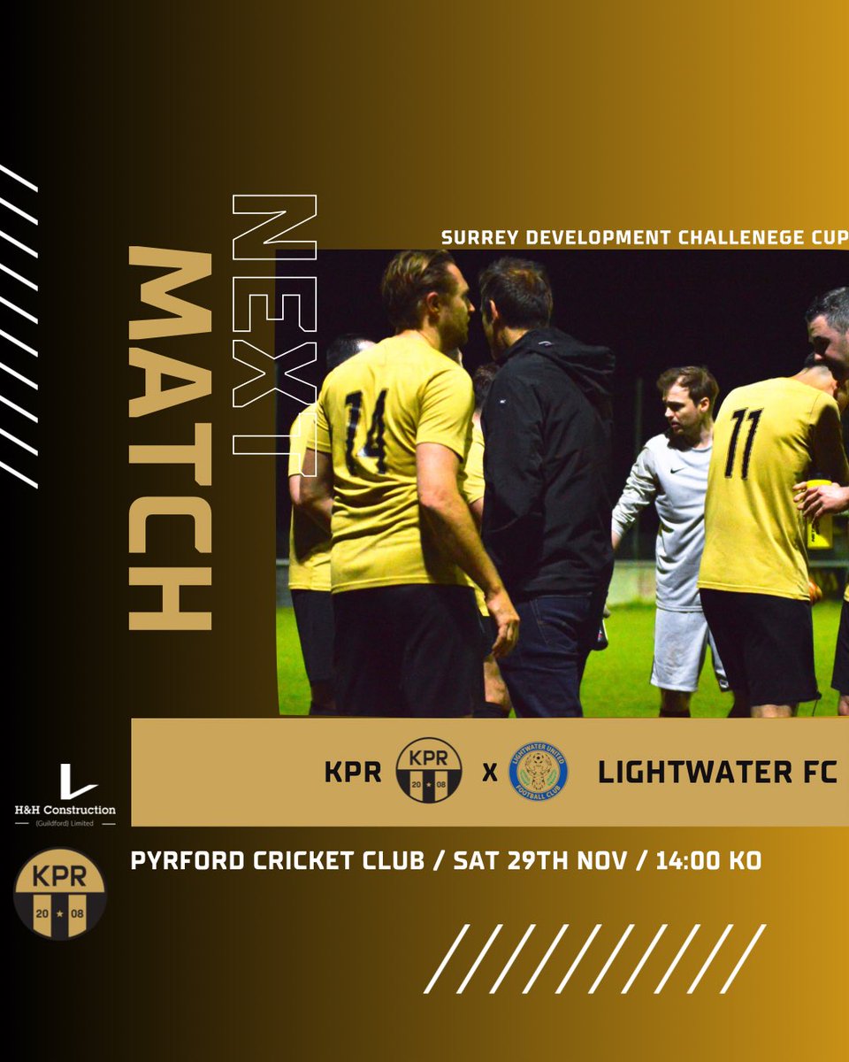 This weekend fixtures for both teams. First team in the county cup where ressies are beginning there league cup campaign.
#WeAreKPR #surreyfootball