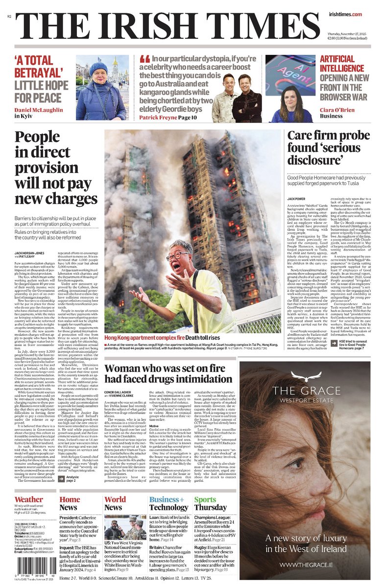 Afiri1789's tweet image. 𝗧𝗵𝗲 𝗜𝗿𝗶𝘀𝗵 𝗧𝗶𝗺𝗲𝘀 — L’#Irlande bouillonne : l’#IA secoue le web, #Microsoft fête 40 ans d’impact, les banques réinventent l’hypothèque et la tech européenne tente de suivre. Un pays en pleine accélération, où même les traditions grincent. #Économie #SSTVI #Innovation