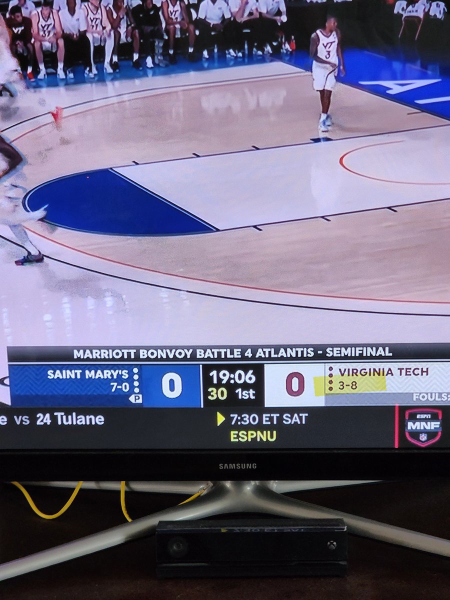 Hey <a href="/espn/">ESPN</a>, thanks for reminding us what VT football is doing this season while watching basketball.